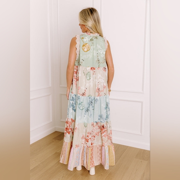 Dani & Davi Floral Patchwork Maxi Dress - Picture 5 of 13